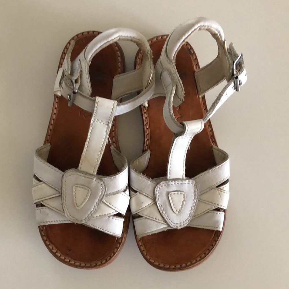 Clark sandals - White leather size 9 1/2